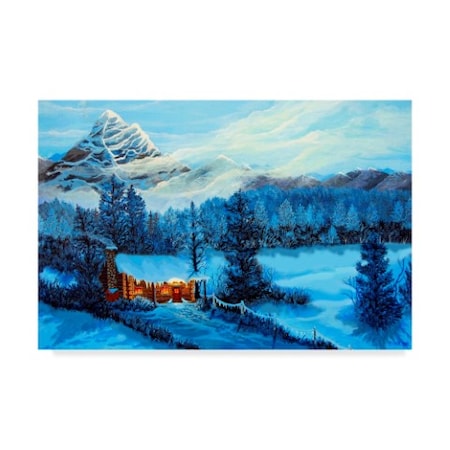 Bonnie B Cook 'Cozy Cabin' Canvas Art,22x32